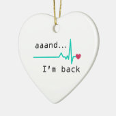 戻ってきたハート攻撃生存者車 セラミックオーナメント (左)