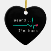 戻ってきたハート攻撃生存者車 セラミックオーナメント (正面)