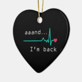 戻ってきたハート攻撃生存者車 セラミックオーナメント (左)