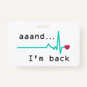 戻ってきたハート攻撃生存者車 バッジ (正面)