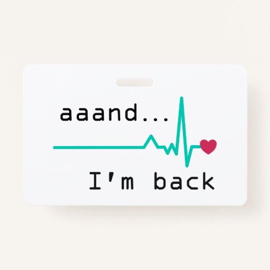 戻ってきたハート攻撃生存者車 バッジ (正面)