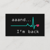 戻ってきたハート攻撃生存者 名刺 (正面)