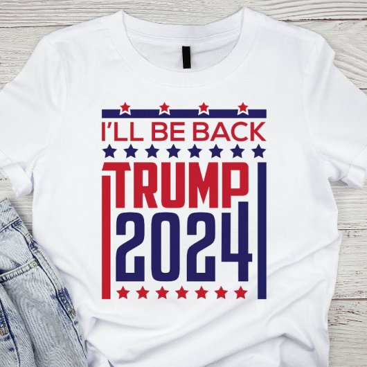 戻ってくる：トランプ2024 Tシャツ