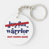 戻らない戦士タイプUSA国旗のハート白 キーホルダー (裏面)