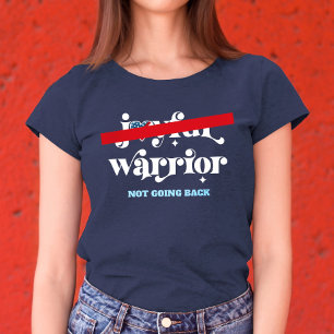 戻らない戦士ホワイトタイプUSA国旗のハート トライブレンドTシャツ