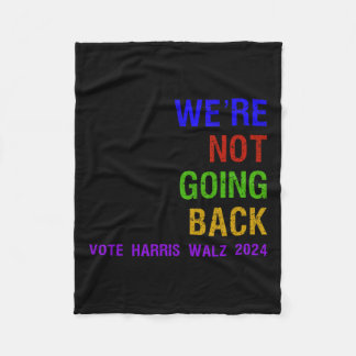戻らない投票ハリスW 2024選挙 フリースブランケット