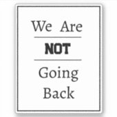 「戻らない」という言葉 シール (正面)