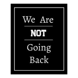 「戻らない」という言葉 ポスター