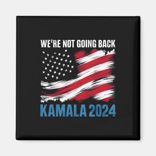 戻らない カマラ・ハリス大統領 2024 マグネット (正面)