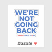 戻らない – Harris Walz 2024 シール (シート)