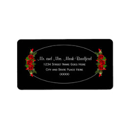 戻り値のラベル、ワイド、レッドローズのコレクシ結婚ョン ラベル