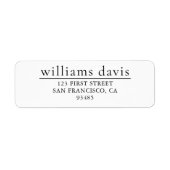 戻り値カスタムのモダンアドエレガントレスの作成 ラベル (正面)