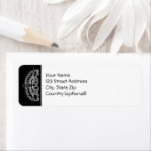 戻り値ラベル：蝶からの手紙(b&w) ラベル (インサイチュ)