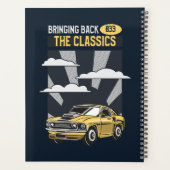 戻るクラシックレトロマッスルカー プランナー手帳 (裏面)