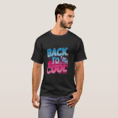 戻るクールレトロ都市の雰囲気おもしろいとお洒落 Tシャツ (正面フル)