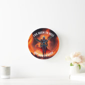 戻る地獄デザイン ラウンド壁時計 (ホーム)