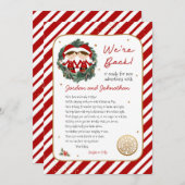 戻る小妖精や小人 招待状 (正面/裏面)