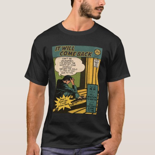 戻る来 – ホジェレトロ漫画クラシック Tシャツ (正面)