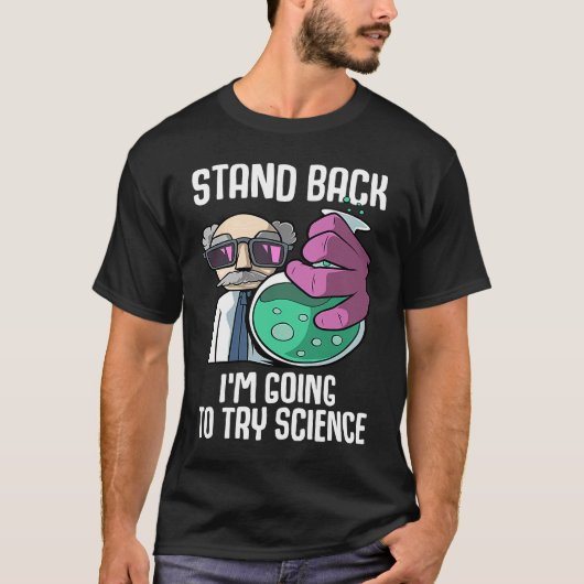 戻る私は科学研究所チェを試みる Tシャツ (正面)