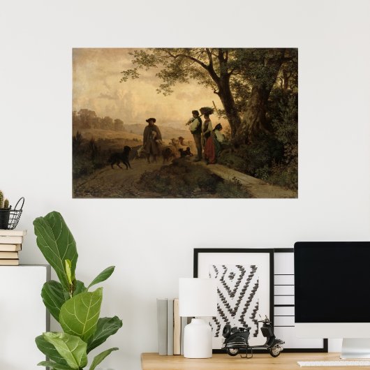 戻る羊飼い ポスター (ホームオフィス)