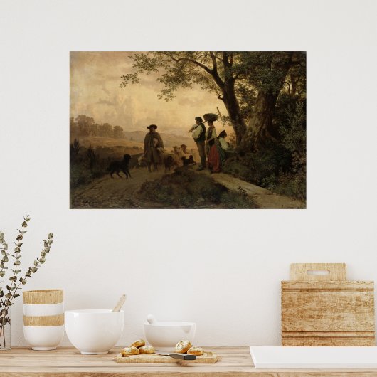 戻る羊飼い ポスター (キッチン)