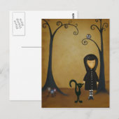 戻る黒 ポストカード (正面/裏面)