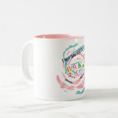 戻る2学校初日の本感じの宿題の新鮮 ツートーンマグカップ (正面左)