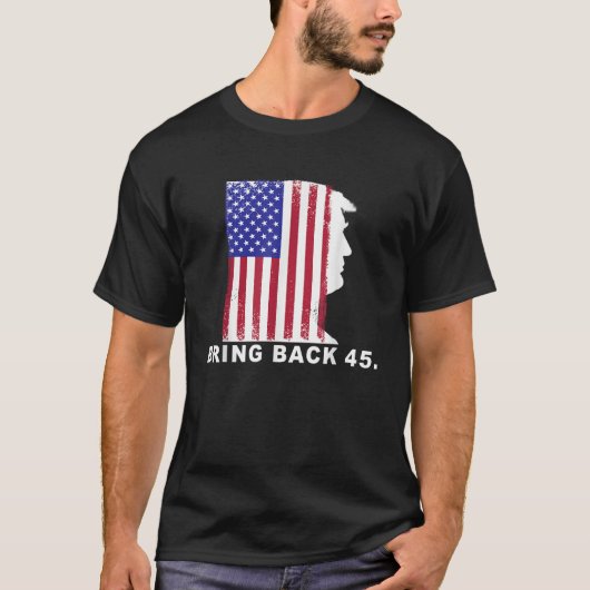 戻る45私は私恋しく思のアメリカを救Tシールトランプ Tシャツ (正面)