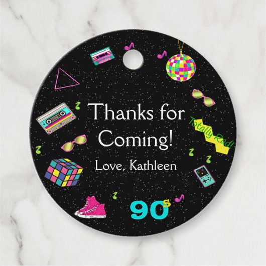 戻る90年代に、任意の年齢、ありがとう フェイバータグ (正面)