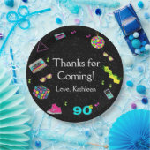 戻る90年代に、任意の年齢、ありがとう ペーパープレート (パーティー)