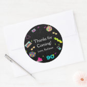 戻る90年代に、任意の年齢、ありがとう ラウンドシール (封筒)