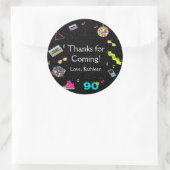 戻る90年代に、任意の年齢、ありがとう ラウンドシール (バッグ)