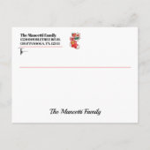 戻る – クリスマス ポストカード (裏面)