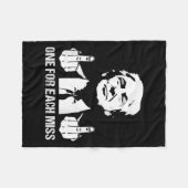 （戻る）トランプ1枚のトランプ恋しく思シャツ投票Tr フリースブランケット (正面(横))