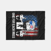 （戻る）トランプ1枚のトランプ恋しく思シャツ投票Tr フリースブランケット (正面(横))