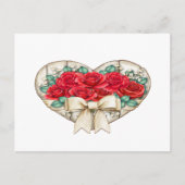 戻る – バラハート ポストカード (正面)