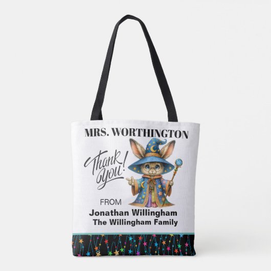 戻る – バージョン2 -カスタマイズ先生トートバッグ トートバッグ (裏面)