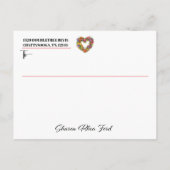 戻る – フローラハートはがき ポストカード (裏面)