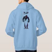 戻る |メンズフード付きスウェットシャツ パーカ (裏面)