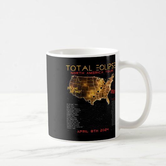 戻る)太陽のTotal Eclipse 2024北米ツアー コーヒーマグカップ (右)