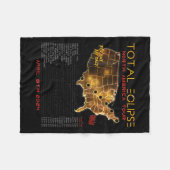 戻る)太陽のTotal Eclipse 2024北米ツアー フリースブランケット (正面(横))