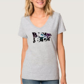 戻る |女性のVネック Tシャツ (正面)