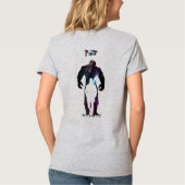 戻る |女性のVネック Tシャツ (裏面)