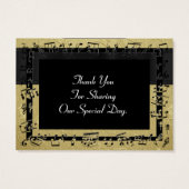 戻る、金ゴールド結婚式の引き出物感謝していユーラベル (裏面)