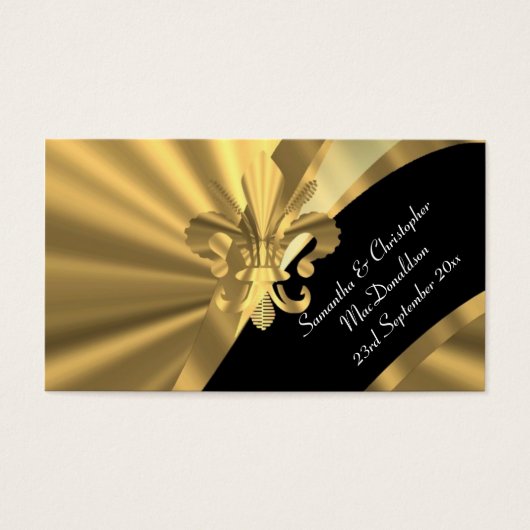 戻る、金ゴールド結婚式の引き出物感謝していユーラベル (正面)