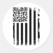 (戻る) Qrおもしろいは小さなコードことわざではない ラウンドシール (正面)