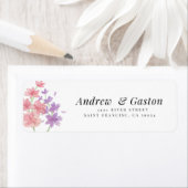 戻シンプルエレガントりアドレスのラベル ラベル (インサイチュ)