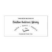 戻パーソナライズされたり読が好きな印紙 ラバースタンプ (インプリント)