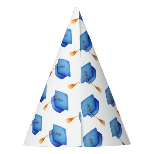 房つき卒業パーティーハット付き卒業キャップ パーティーハット (裏面)