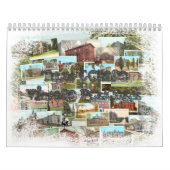 房の大学ヴィンテージの郵便はがき カレンダー (カバー)